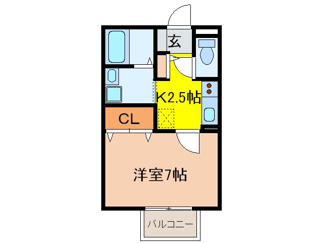 サンクレ－ル志紀の物件間取画像