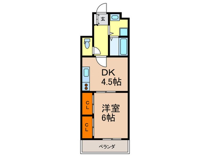 コスタレイ神戸三宮の物件間取画像