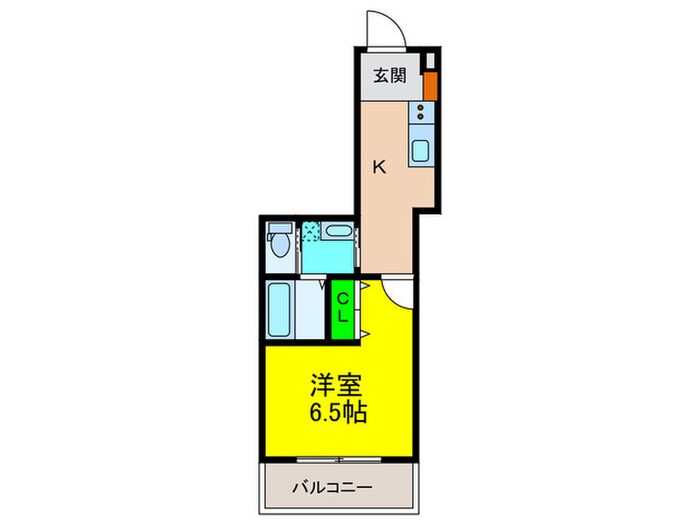 エルグランド津久野の物件間取画像