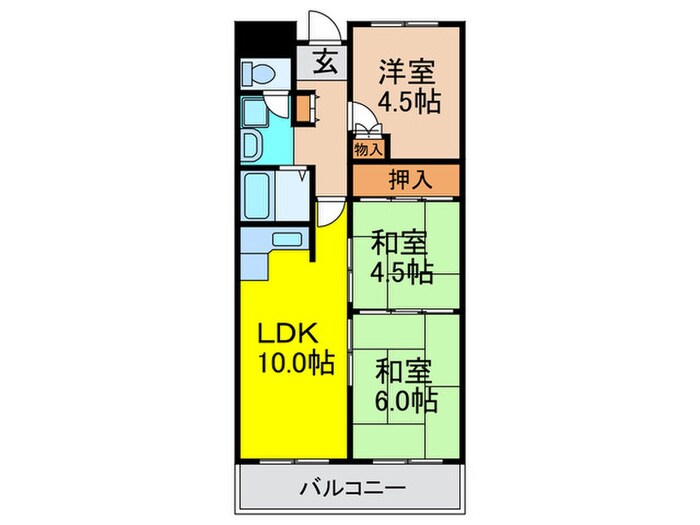 サンパレス桃山台の物件間取画像