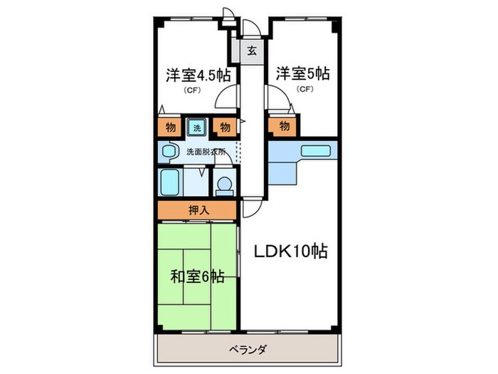 サンパレス桃山台の物件間取画像