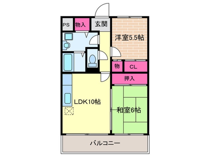 アビタシオン岸田の物件間取画像