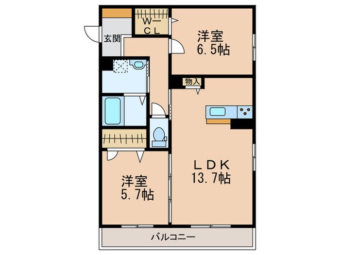 シャーメゾンウエストブランの物件間取画像