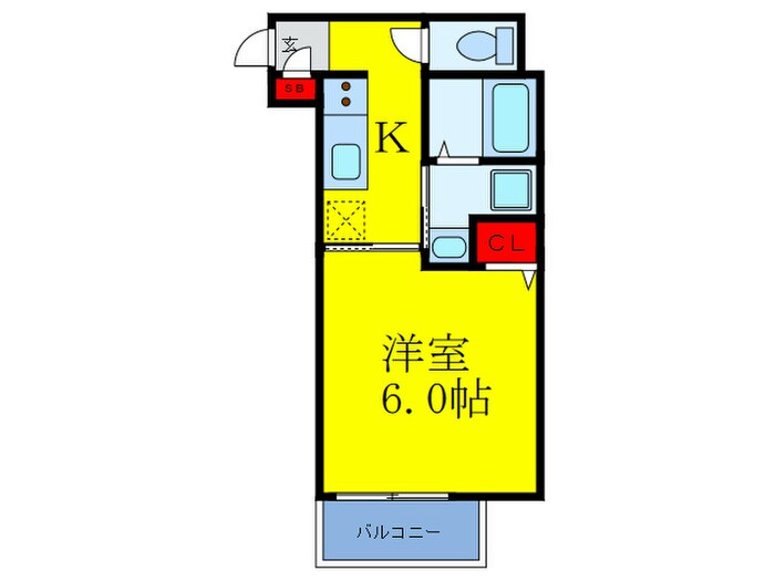 アイリス天神橋の物件間取画像