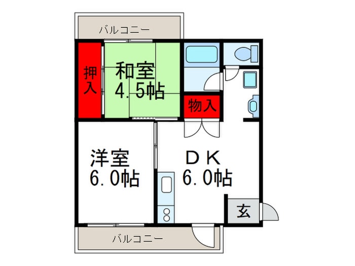 ハイツ丸栄の物件間取画像