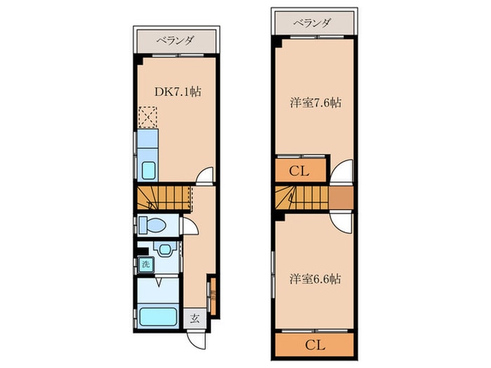 ドーリア西洞院の物件間取画像