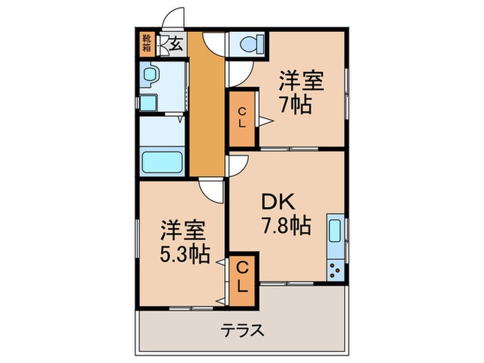 カ－サヴェルデの物件間取画像