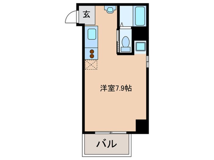 ﾚｵﾝｺﾝﾌｫｰト弁天町(704)の物件間取画像