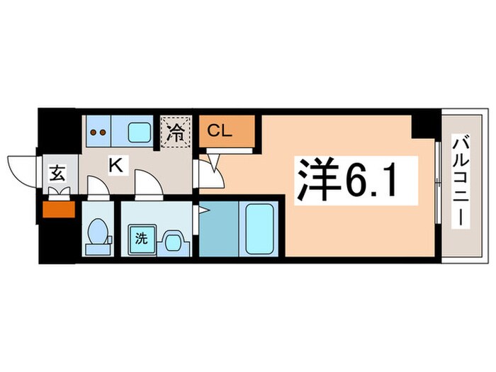S-RESIDENCE南堀江の物件間取画像