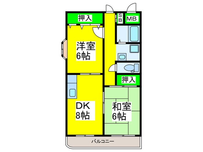 シャルム香ヶ丘の物件間取画像