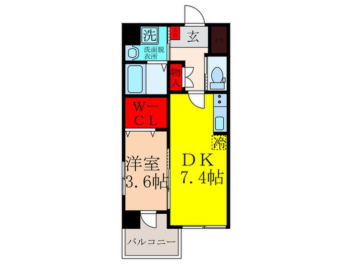 ｱﾝﾌｨﾆⅩⅧ（18）吹田昭和町の物件間取画像