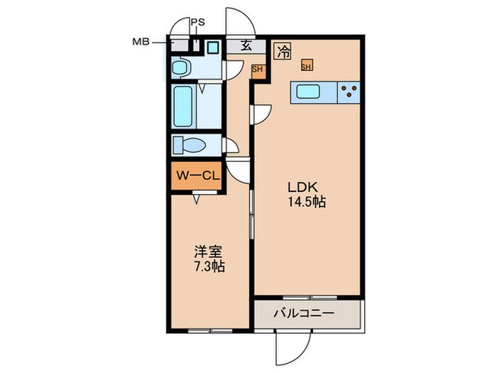 ヴィリアンの物件間取画像