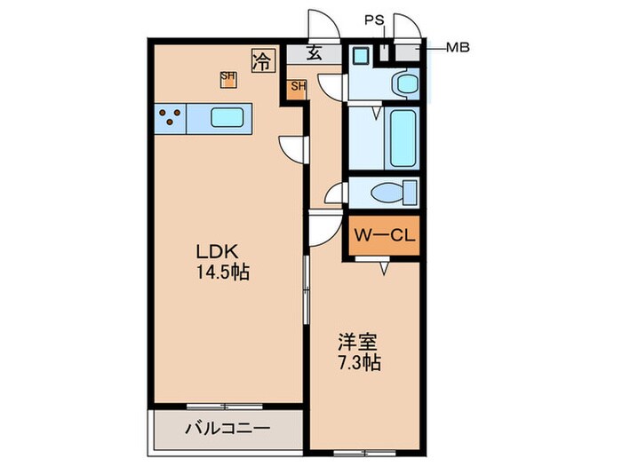 ヴィリアンの物件間取画像