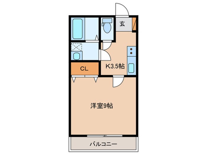 ブルージュⅢの物件間取画像