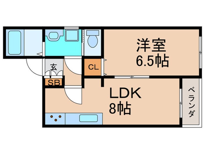 エスティ－ノAKARIの物件間取画像