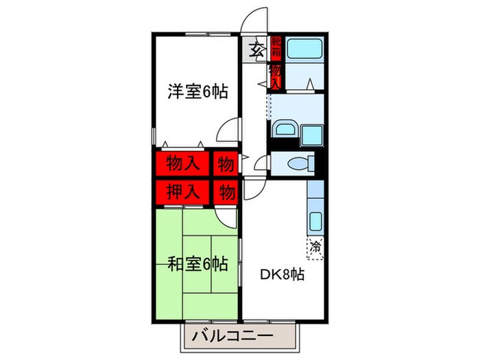 エシャロットＭＩＮＡＭＩの物件間取画像