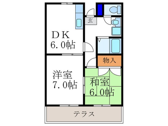 パインフィ－ルド梅津の物件間取画像