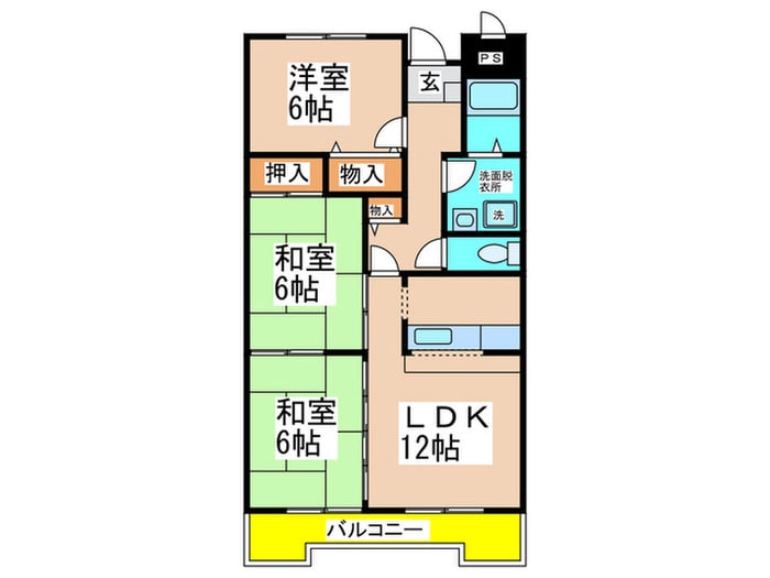 リバ－サイド藤井寺の物件間取画像