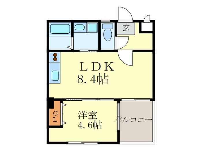 パセオアグラシオン今出川の物件間取画像