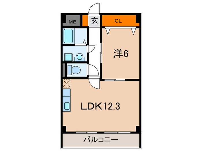 シャルマン西代の物件間取画像