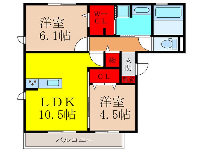 クレシェンテの物件間取画像