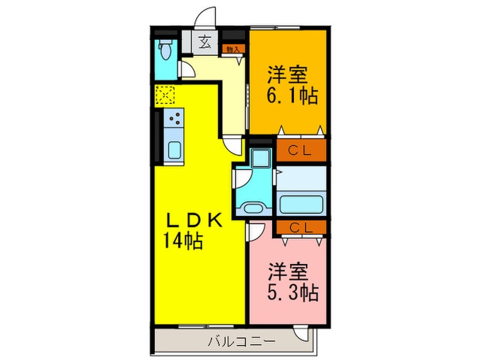 モンクレール青山の物件間取画像