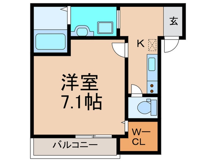 ﾌｼﾞﾊﾟﾚｽ出来島WESTⅠ番館の物件間取画像