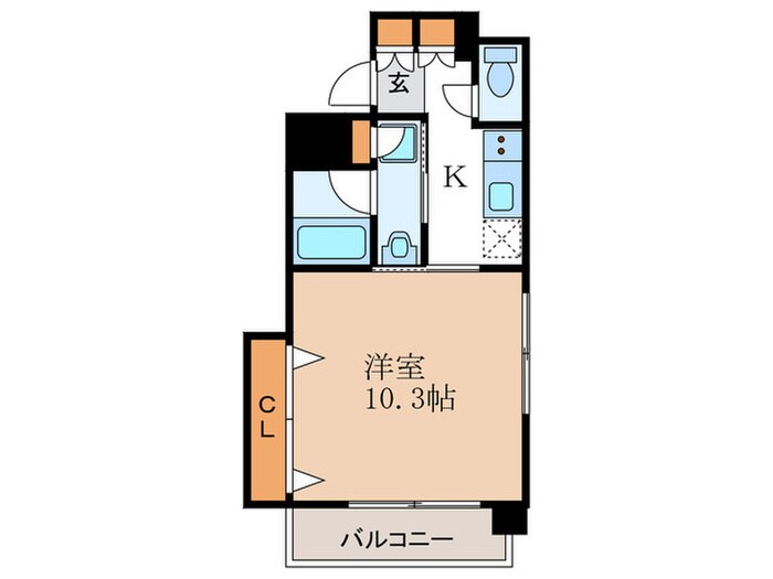 エスティ・ロアール神戸西(601)の物件間取画像