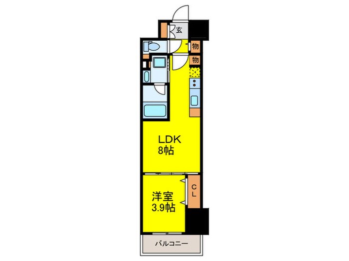 アーバネックス西本町の物件間取画像