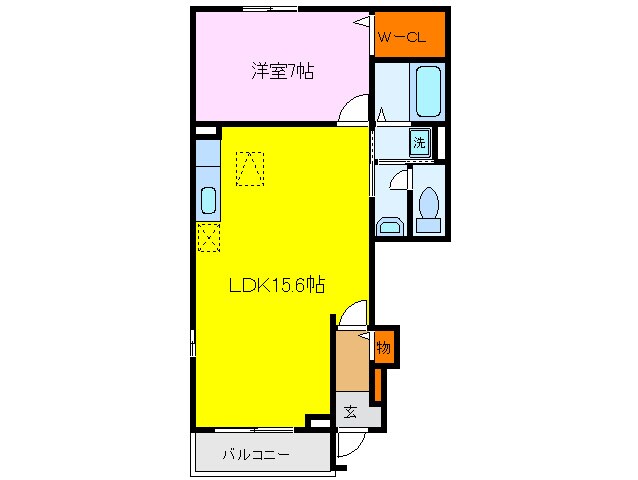 フォンテ－ヌ２番館の物件間取画像