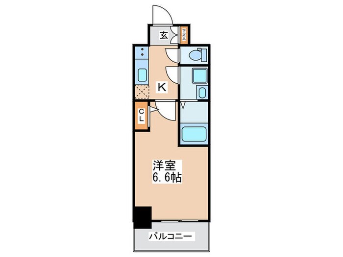 ｴｽﾘｰﾄﾞ大阪上本町ｸﾞﾘｰｽﾞ(203)の物件間取画像