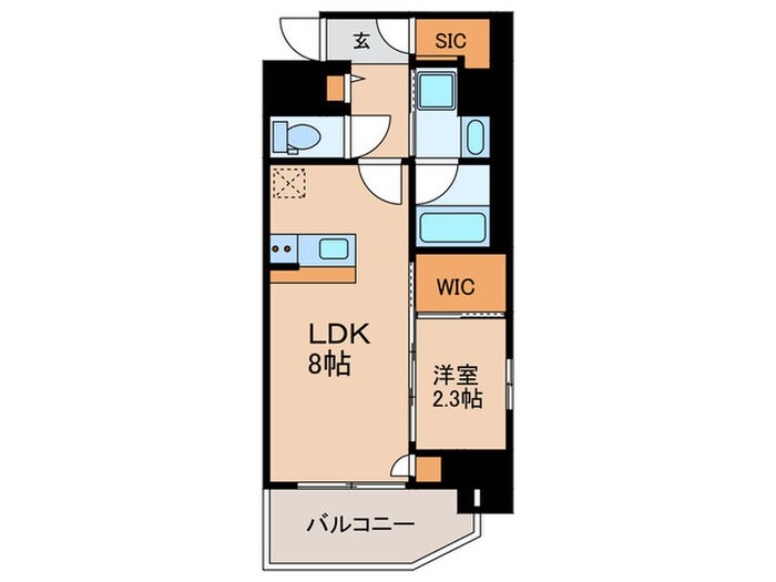 コンフォリア・リヴ新梅田の物件間取画像