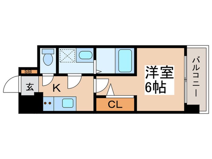 クレアグレイス岸里の物件間取画像