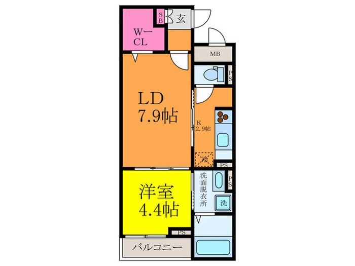 グランシャリオ・Ⅱの物件間取画像