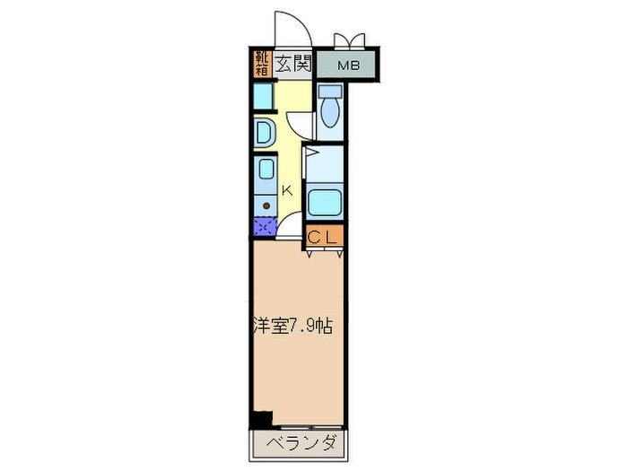 ロイヤルヒル神戸三ノ宮（603）の物件間取画像