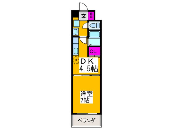 クレール三国ヶ丘の物件間取画像