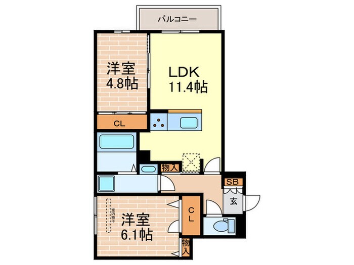 仮)シンティランテ夙川名次の物件間取画像