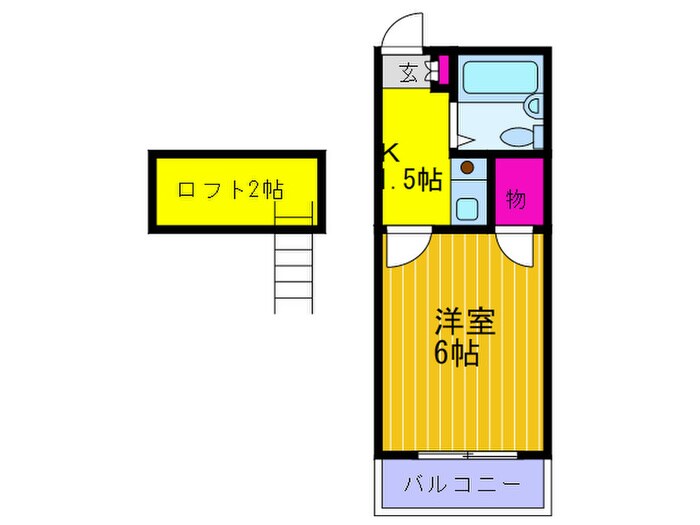 観音前ハイツの物件間取画像