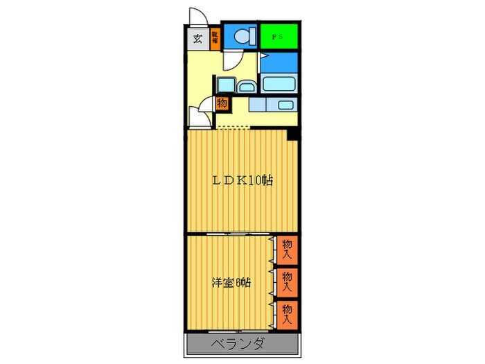 第１パ－ルハイツ上杉の物件間取画像
