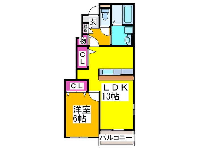 プリムヴェールの物件間取画像