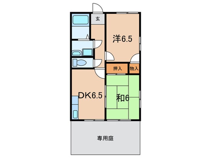 ハイツ　赤坂B棟の物件間取画像