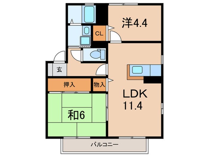 ティエラの物件間取画像