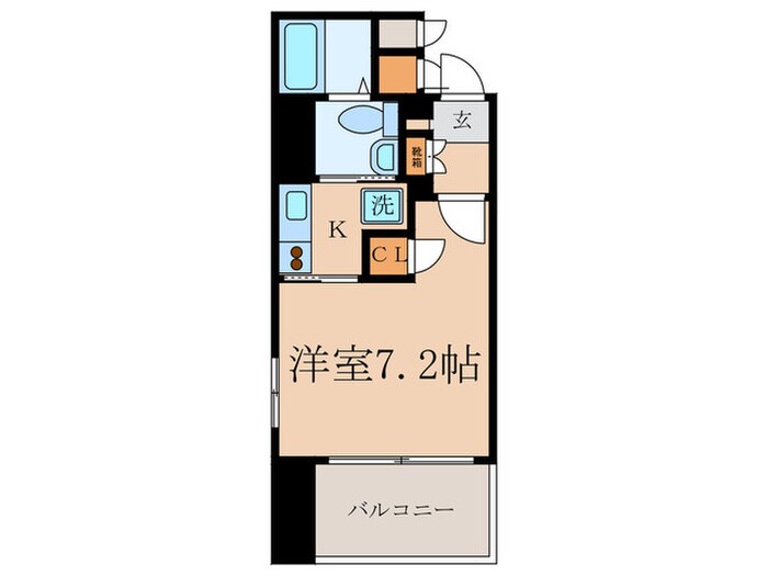 ベラジオ四条烏丸（９０１）の物件間取画像