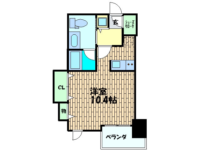 クロスレジデンス大阪新町の物件間取画像