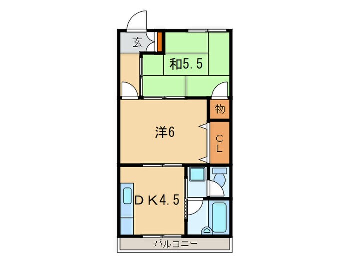 高丸マンションの物件間取画像