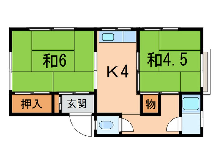 マンション芦屋の里の物件間取画像