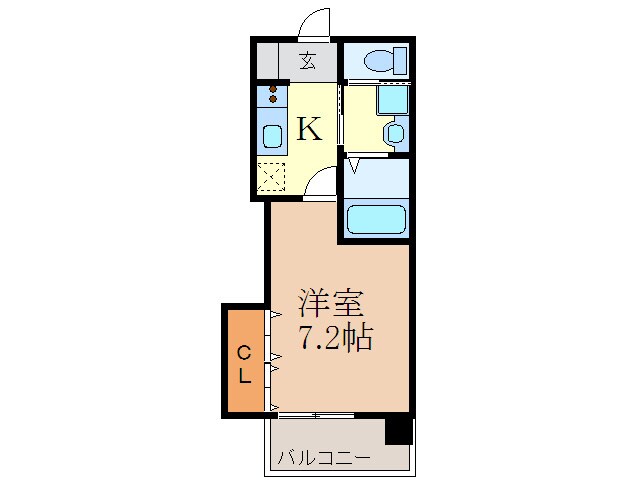 オリエンタル江坂の物件間取画像