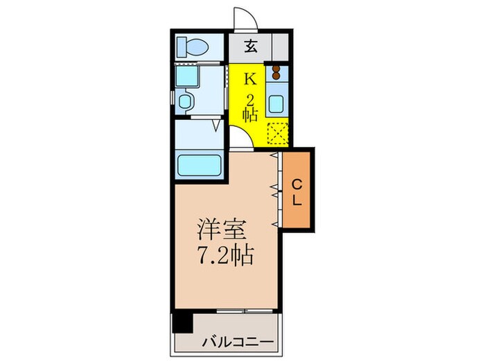 オリエンタル江坂の物件間取画像