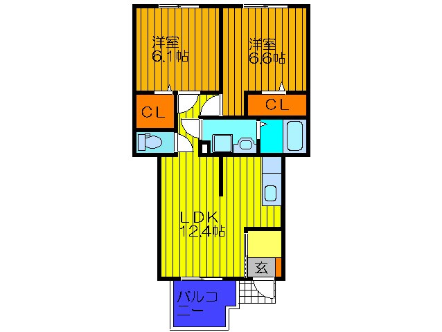 讃良レジデンスの物件間取画像