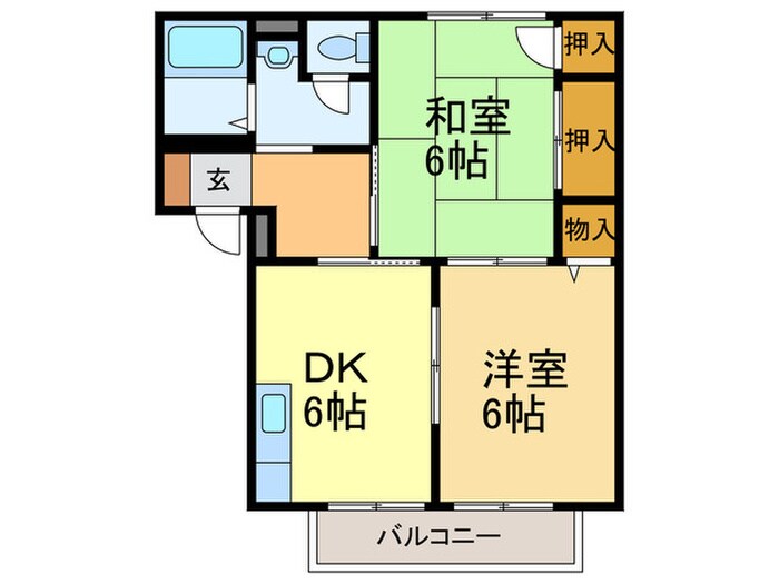 メゾンヴィオレットの物件間取画像